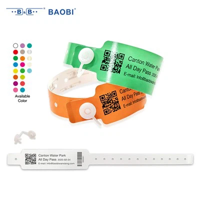 Snap Closure Thermal Printable Wristband